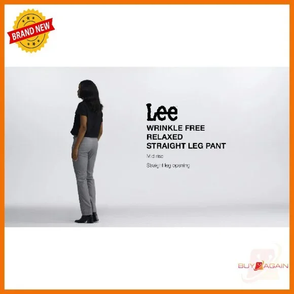 Petite Wrinkle-Free Relaxed Fit Straight Leg Pants